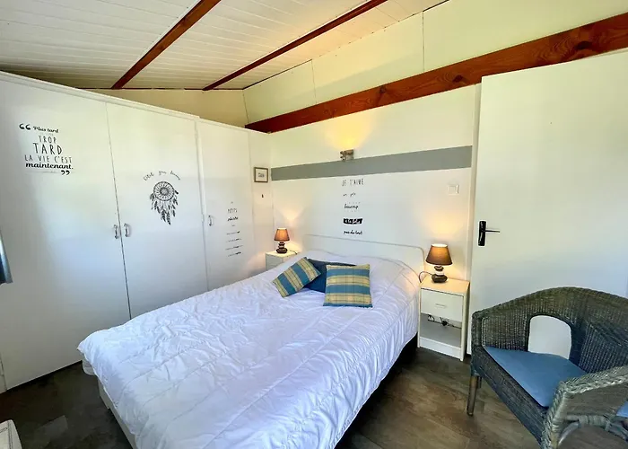 Maison T3 A 800 M De La Avec Piscine Chauffee, Tennis, Wi-fi, Patio Clos Et Parking Privatif - Fr-1-231-300 度假居 布雷蒂诺斯梅尔